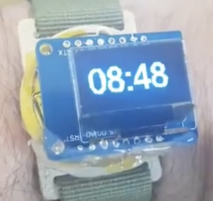 picture of crude hacked watch